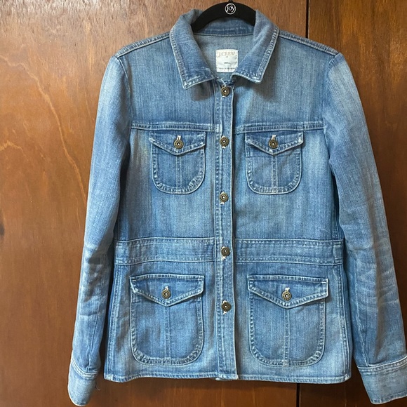 Vintage J Crew Denim Jacket Size Small
